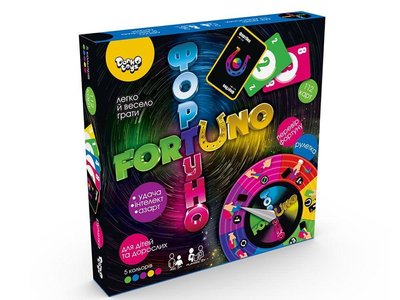 Danko Toys UF-02 - Классическая настольная карточная игра Фортуна Fortuno большая версия с рулеткой.