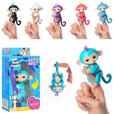 801 - Фігурка Мавпочка (мавпочка) Fingerlings на палець інтерактивна 12 см 801 FNG, в коробці 20-10,5-6 см