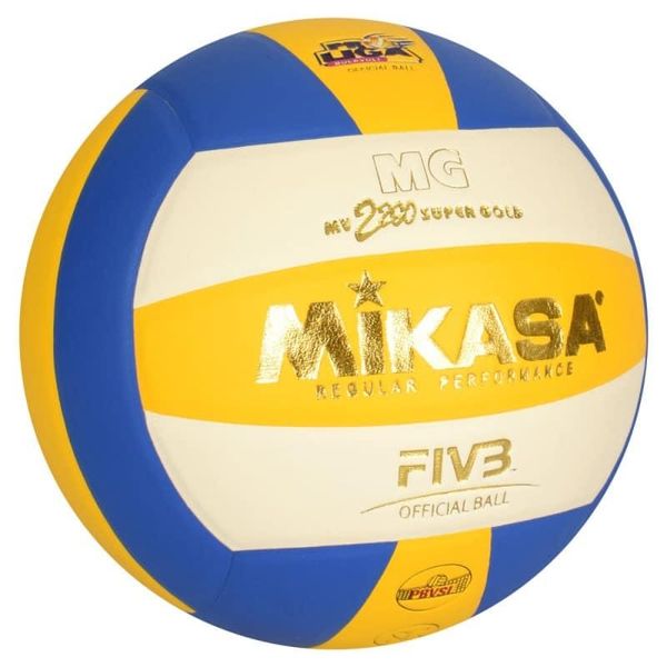 Mikasa MS 2334 - Волейбольний м'яч – 8 панелей, ПВХ, вага – 260 грам