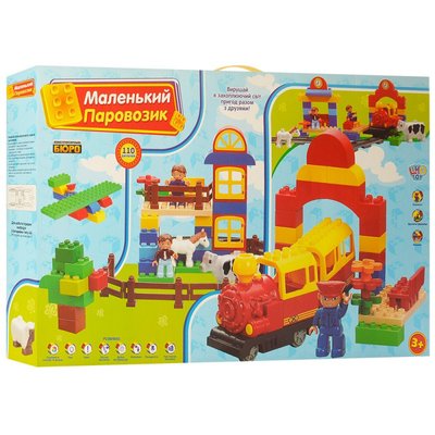 Limo Toy 437 - Залізниця Конструктор для малюків — поїзд, ферма, 0437