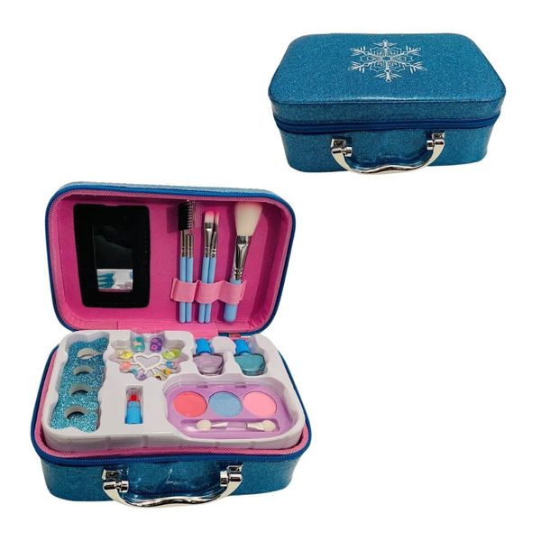 kosmet23 - Дитяча косметика як справжня в скриньці - чемодані в зимовому стилі зі сніжинкою