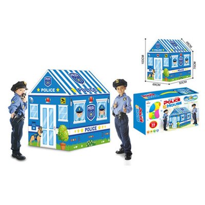 995-5010A, 5689 - Палатка - домик детская игровая Дом Полицейский участок, размер 93-69-103 см