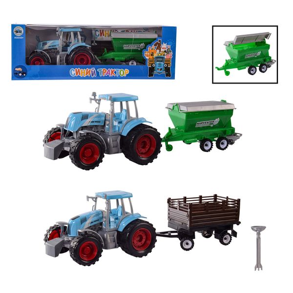 1004, 0488 - Трактор з мультфільму Синій Трактор, інерційний, мікс видів