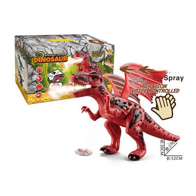 60172A - Дракон динозавр ходить, пускає пар, звукові та світлові ефекти