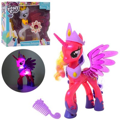 1093 - Игровой набор фигурка Литл Пони единорог (my Little Pony) принцесса с крыльями 22 см, музыка, свет, 2 вида, 10