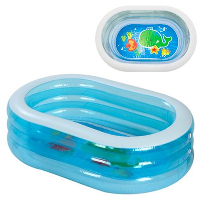 Intex 57482 - Дитячий надувний басейн для дітей від 2 років, овальної форми, морські друзі.