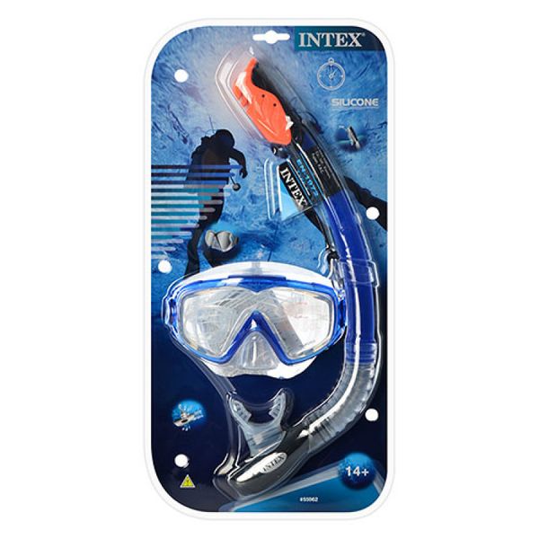 Intex 55962 - Набір для плавання та пірнання — маска та трубка, професійна серія
