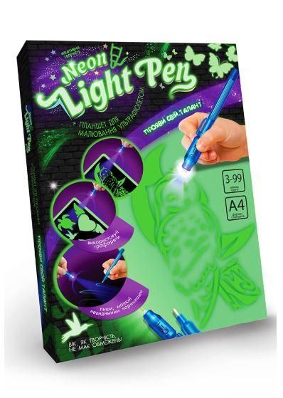 NLP-01 - Чарівна дошка для малювання Малюємо світлом розмір А4 Малюй світлом Neon Light Pen NLP-01
