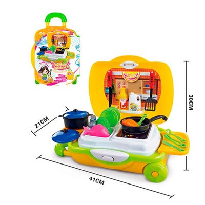 TB977-91 - Дитяча кухня у валізу на колесах - все в одному, TB977-91