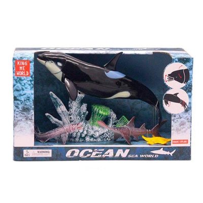 5502-3 more - Фигурка касатка, акулы - подарочный набор серия "Океан, подводный мир" фигурки морские животные