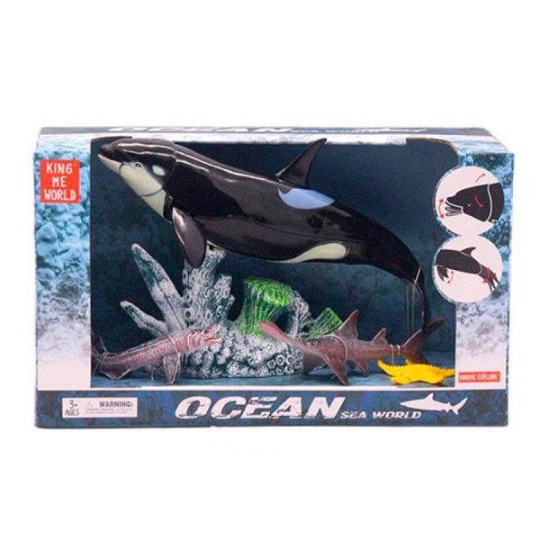 5502-3 more - Фігурка касатка, акули - подарунковий набір серія "Океан, підводний світ" морські тварини фігурки