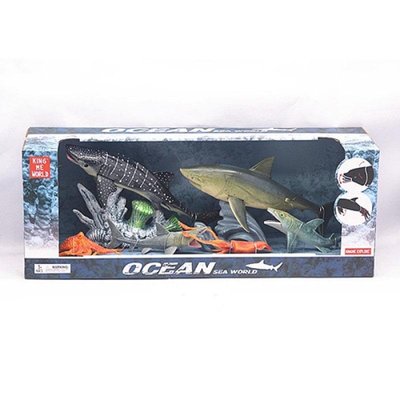 5503-3 more - Большой подарочный набор "Океан, подводный мир" фигурки морские животные - кит, акулы