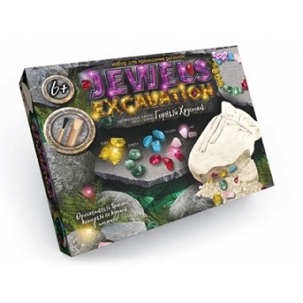 Danko Toys JEX-01-02 - Набір для проведення розкопок Камені, JEWELS EXCAVATION, виробництво Україна
