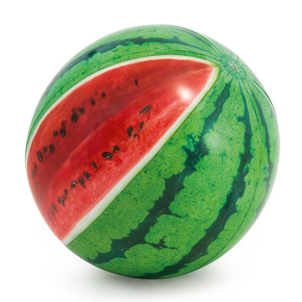 Intex 58075, 58071 - Intex надувний м'яч діаметром 107 см "Кавун", м'яч для води, пляжний надувний м'яч