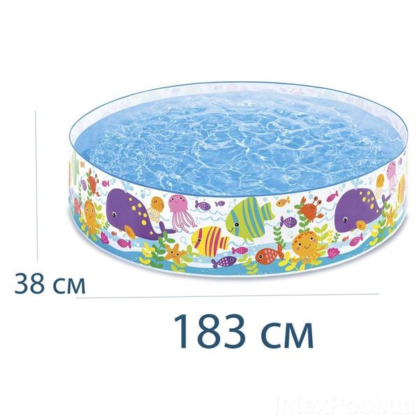 Intex 56452 - Дитячий наливний басейн із морськими жителями, для дітей від 3-х років, 800 л