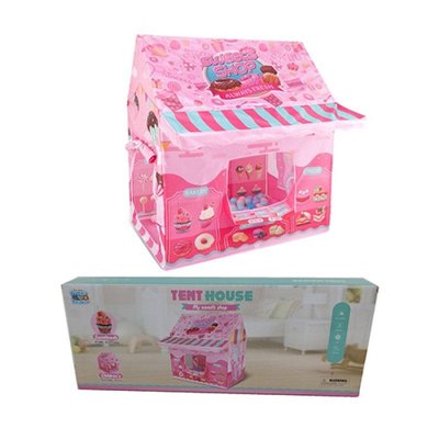 RE333-83 - Детская игровая палатка розовая для девочек - магазин кондитерская 100 х 110 х 68 см