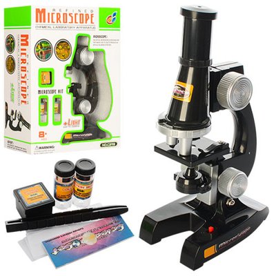 2119 - Детский обучающий набор - микроскоп, аксессуары, свет, 2119
