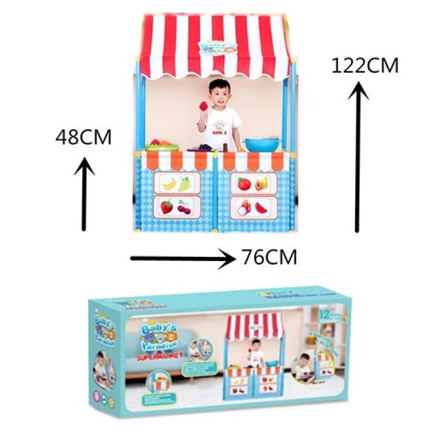 RE333-25 - Дитячий ігровий намет - магазин прилавок 76 х 122 х 48 см
