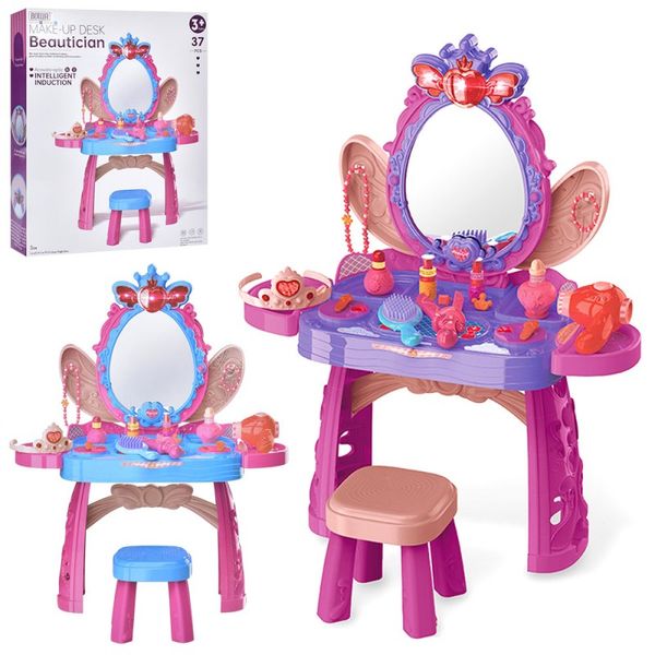 Limo Toy 8224AC/BC - Туалетний столик і набір аксесуарів для дівчинки, маленьке трюмо зі стульчиком