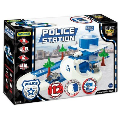 Wader 53520 - Детский Гараж паркинг трек Полиция, полицейская станция от Вадер Wader Kid Cars 3D