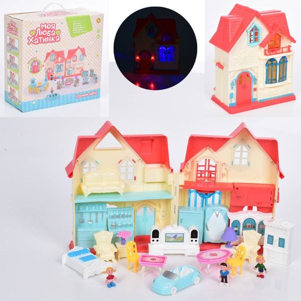Limo Toy WD-932 - A-B-C-D - Будиночок з фігурками "Моя люба хатинка", меблі, звук, світло, 4 види