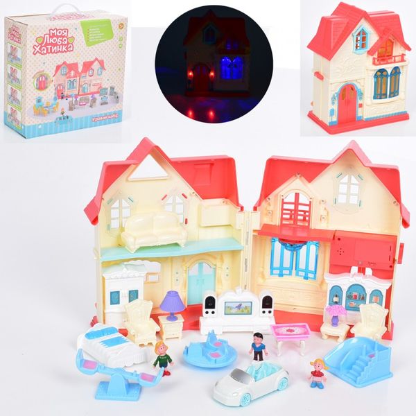 Limo Toy WD-932 - A-B-C-D - Будиночок з фігурками "Моя люба хатинка", меблі, звук, світло, 4 види