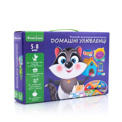 Vladi Toys VT2312-07 - Економічна Настільна гра "Домашні вихованці" серія ігор Фінансики для дітей 5-8 років