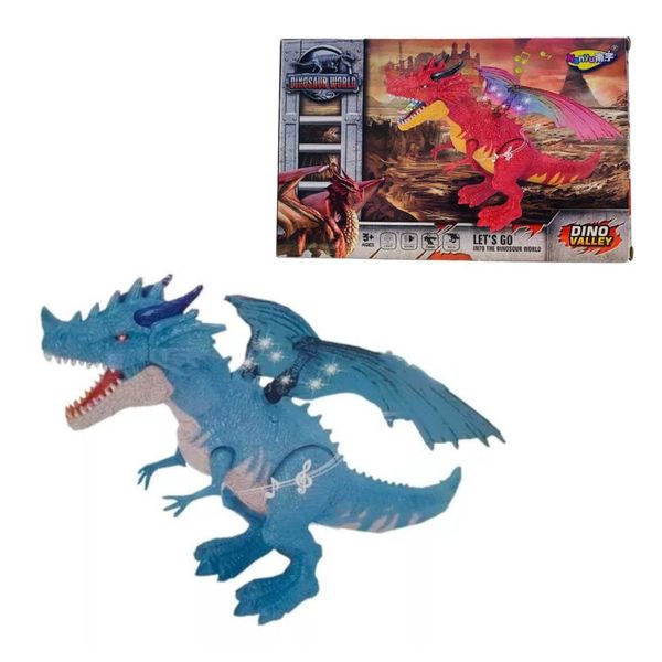 035 NY - Іграшка динозавр Дракон ходить, звукові та світлові ефекти
