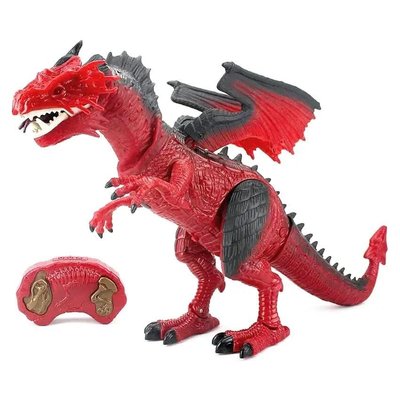RS6139 - Игрушка Дракон красный на радиоуправлении, ходит, светится, со звуком