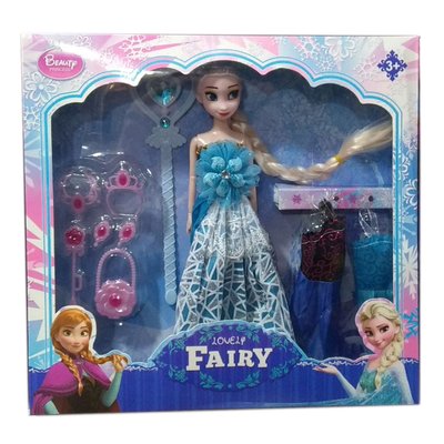 FR_01 - Подарочный набор Кукла Фроузен Эльза с платьями и аксессуарами (Холодное сердце)