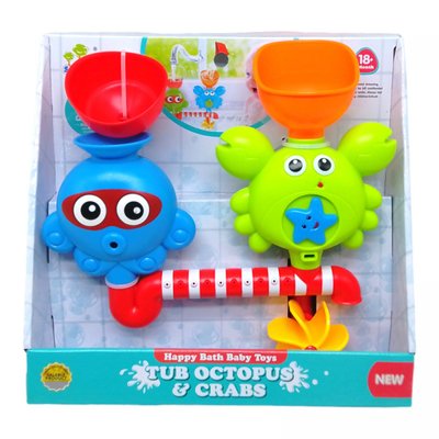 SL87010 - Игрушка для ванной Водопад «Восминог и Краб» для купания детей от 1 года