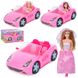 Машина Кабріолет рожевий 33 см для ляльки з лялькою наречена, 3 види 925-179, K877 фото 1