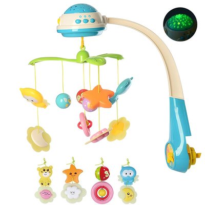 Limo Toy HB 00015 - Мобиль на кроватку для малыша с проектором ночного неба, музыкальная, свет