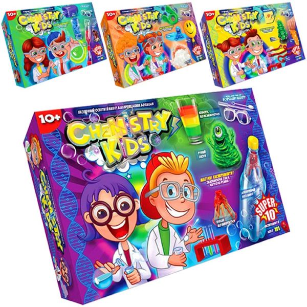 Danko Toys CHK-01 - Великий дитячий набір дослідів і експериментів від 10 років, дитячий науковий набір Chemistry Kids