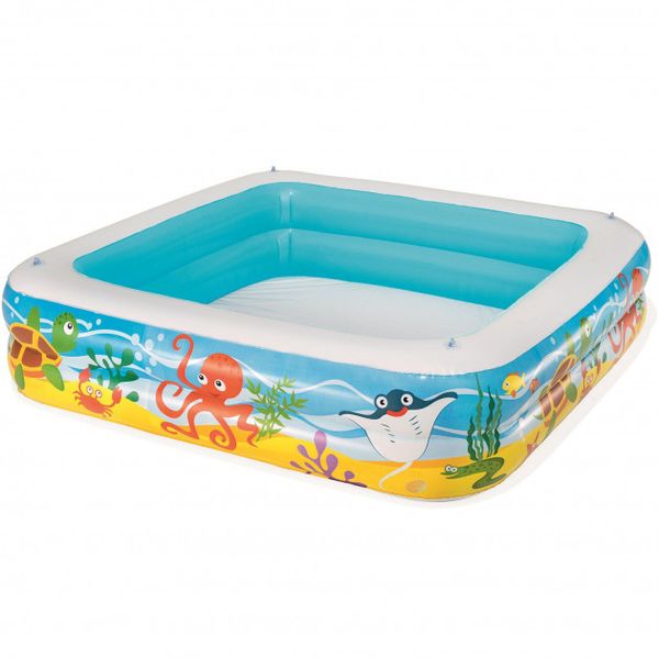 Bestway 52192 - Дитячий надувний басейн для малюків за типом гриб з навісом — дахом