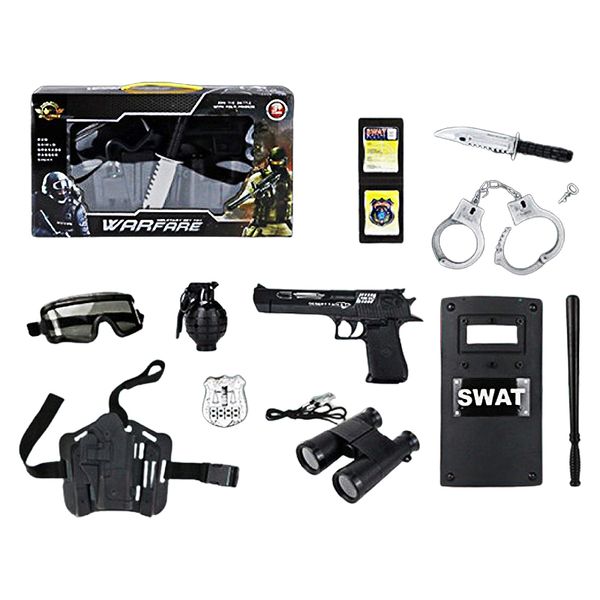 JL666 - Дитячий ігровий Набір амуніції Спецназ (поліція swat), щит, жилет, пістолет, окуляри