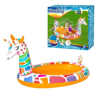 Bestway 53089 - Дитячий надувний басейн із жирафом - 220 літрів