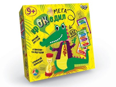 Danko Toys CROC-03 - Розвиваюча настільна гра Мега Крокодил, гра для всієї родини, для компанії або вечірки.