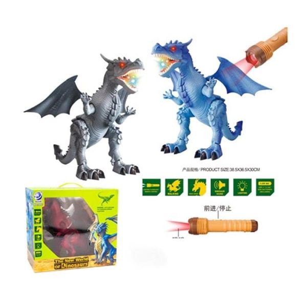 9993 drakon - Дракон іграшка на батарейках і радіокеруванні ходить, звук, світло