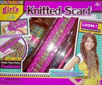 MBK 280 - Дитячий набір для в'язання "Knitting Studio" &mdash; "Knitted Scarf", верстат, гачок, голки, нитки, MBK 280