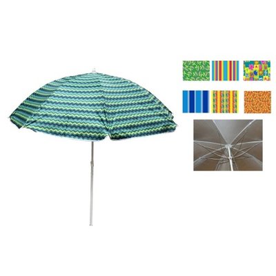 Пляжна парасолька — Кольори в асортименті, 1,8 м у діаметрі, антивітер, MH-2687 MH-2687