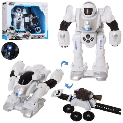 Q1 - Робот-трансформер 3 в 1, робот — наручний дискомет, звук, світло, Q1