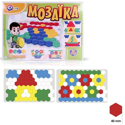 Іграшка "Мозаїка для малюків" 80 елементів. ТехноК 2063