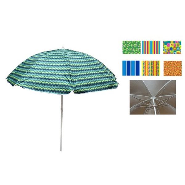 Пляжна парасолька — Кольори в асортименті, 1,8 м у діаметрі, антивітер, MH-2687 977437158 фото товару