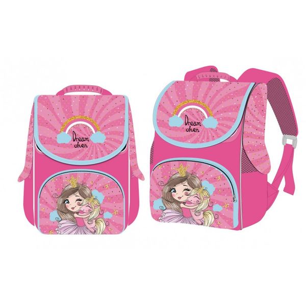 Ранец (рюкзак) - короб ортопедический для девочки - Принцесса (розовый), Space 988766 988766