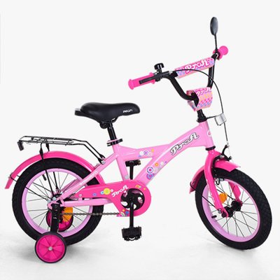 T1661 - Дитячий двоколісний велосипед PROFI 16 дюймів для дівчинки (рожевий), Original girl, T1661