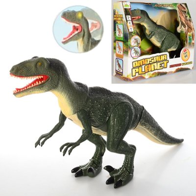 Іграшка динозавр 53 см ходить, звукові та світлові ефекти, Dino World, Тварини динозавр RS6128 RS6128
