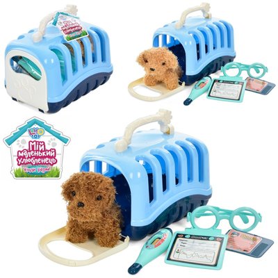 Limo Toy 832-164 - Игровой набор с собачкой - набор доктора ветеринара, чемодан - переноска для собачки
