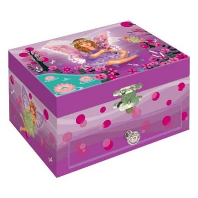 Дитяча шкатулка для прикрас - музична скринька з балериною і малюнком Феї 97821478 фото товару