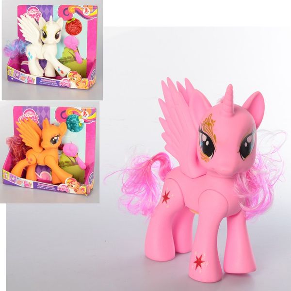 Z348, 63834-1 - Ігровий набір фігурка Літл Поні (my Lіttle Pony) принцеса з крилами 19 см, музика, всет, 2 види, 63815-1-2